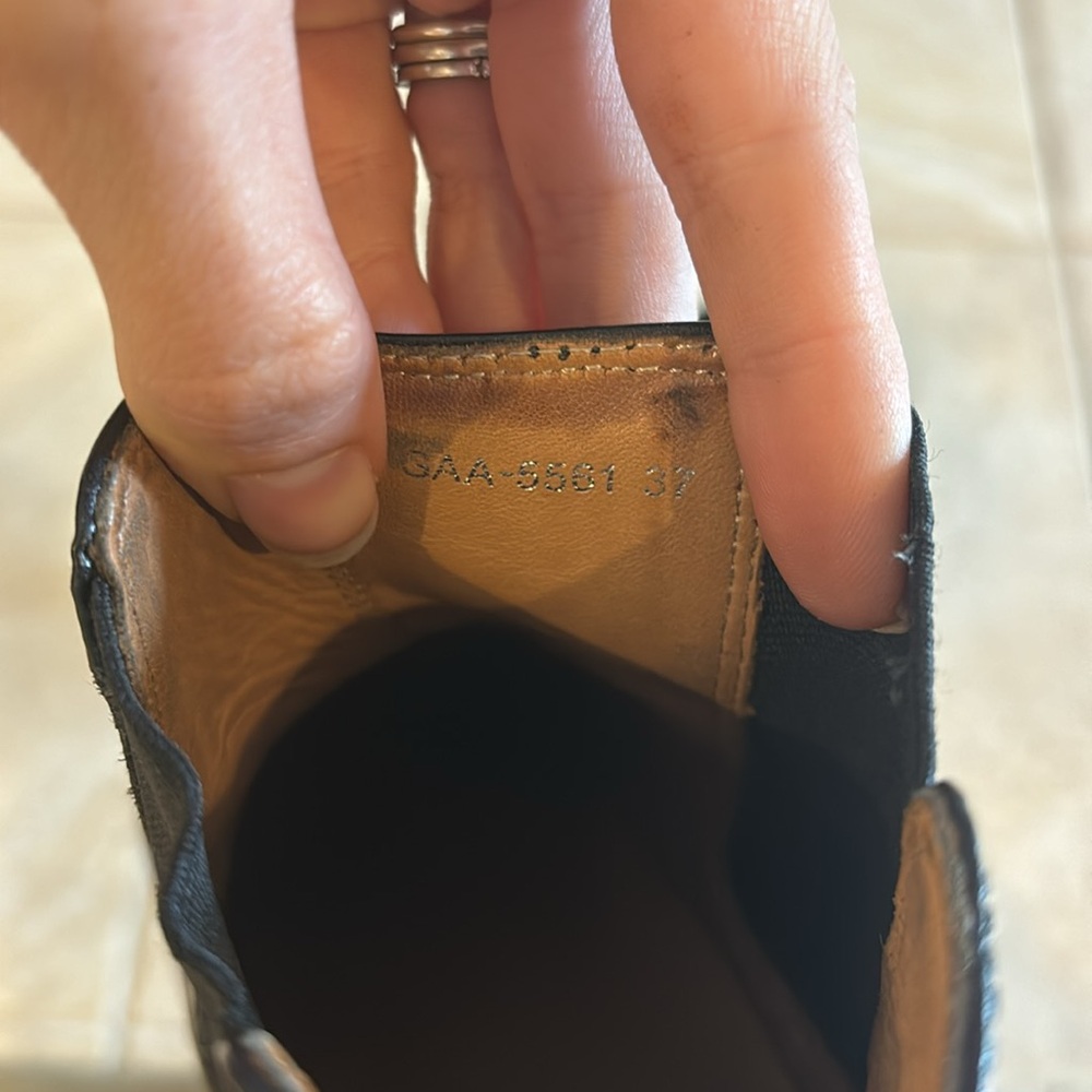 Women Adam et Rope Leather ankle boots size 37 - Picture 3 of 5